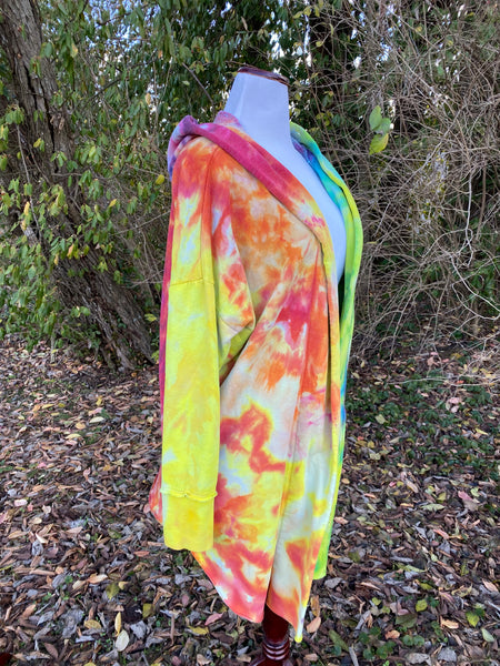 Hooded Sweatshirt Cardigan - Sizes S - 2X