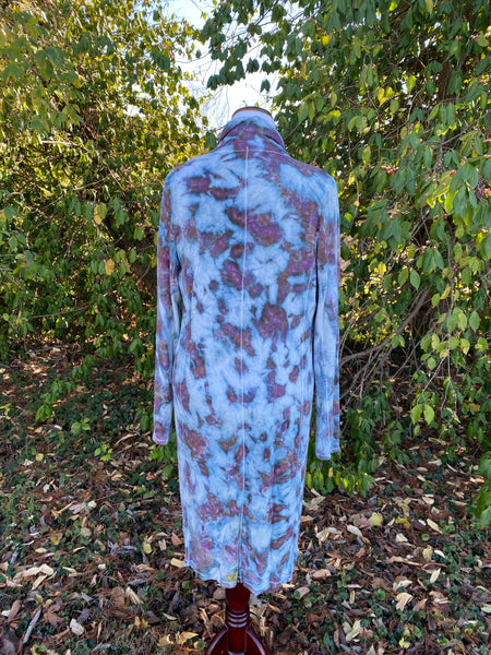 Extra Long Bamboo Duster Cardigan - Wood Rose - Sizes S - XL