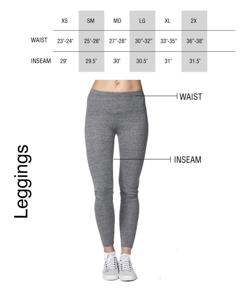 Seamless Leggings Size Chart – Preggo Leggings