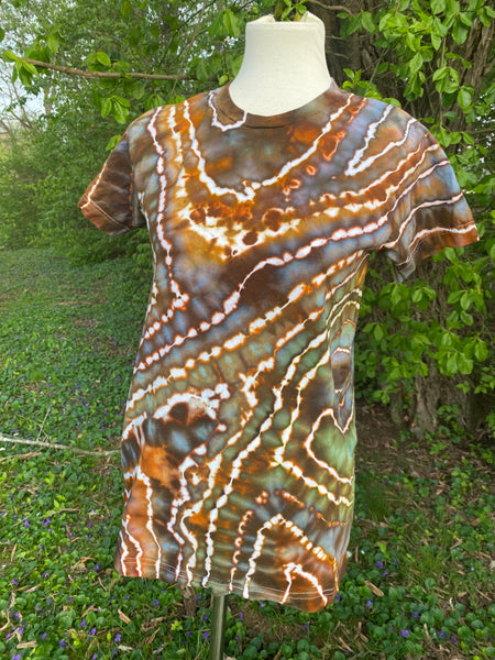Unisex Agate Fine Jersey T-Shirt in Tiger’s Eye - Sizes S - 3X  no