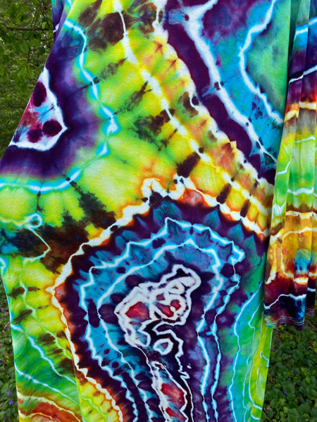 Extra Long Rainbow Geode Duster Cardigan - Sizes Small - 3X