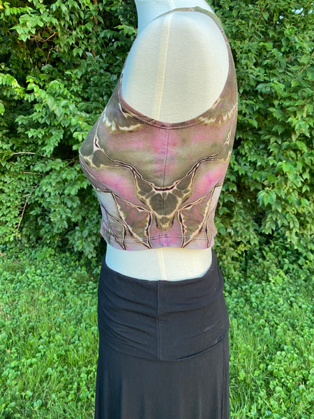 Reverse Dyed Forest Fairy Mandala Crop Tops Sizes S-2X
